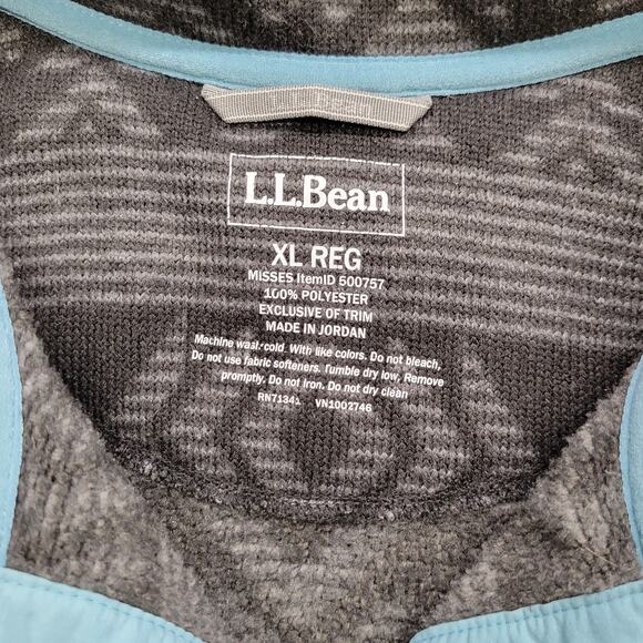 LL Bean Women’s XL Fleece Pullover Aztec Southwest Print Sweater - Picture 5 of 6